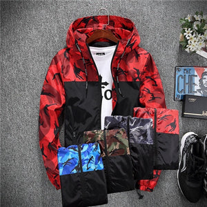 2019 Men's wear casual  camouflage jacket. of Slim handsome spring autumn casual solid color large size baseball clothes