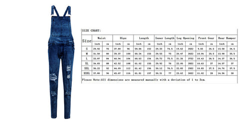 Men's Distressed Denim Carpenter Overalls Bib Jumpsuits Moto Biker Jean Pants Men's suspender trousers