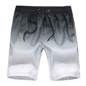 Oeak Mens Gradient Color Casual Beach Shorts New Summer Fashion Casual Straight Loose Slim Fit Comfortable Lace Up Running Short