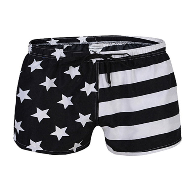 Swimming Trunks Man USA Flag Swimwear Men Sexy Board Shorts Mens Swimsuit Beach Boxer Pants Sunga Swim Shorts Beachwear