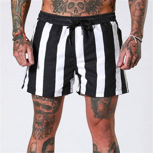 New Summer Rainbow Color Fashion Men's Sports Beach Shorts Bodybuilding Shorts Fitness Jogging Casual Gym Men's Shorts
