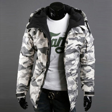 wholesale 2019 autumn winter oudoorCasual thicken fleece wool windproof British camouflage men's hooded large size jacket