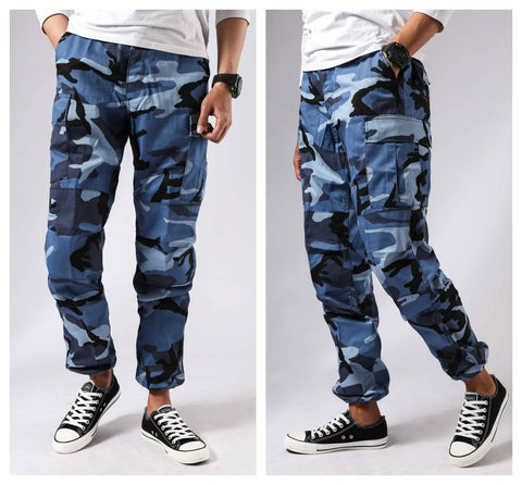 Mens Military Army Combat BDU Pants Work Casual Camouflage Fashion Cargo Pants