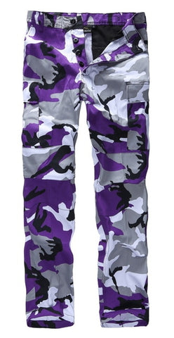 Mens Military Army Combat BDU Pants Work Casual Camouflage Fashion Cargo Pants
