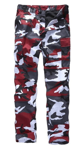 Mens Military Army Combat BDU Pants Work Casual Camouflage Fashion Cargo Pants