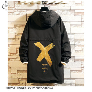 Privathinker Men Windbreaker Hooded Cargo Jacket Mens Autum Winter Pocket 5XL Jacket Male 2019 Casual Streetwear Jacket Coats