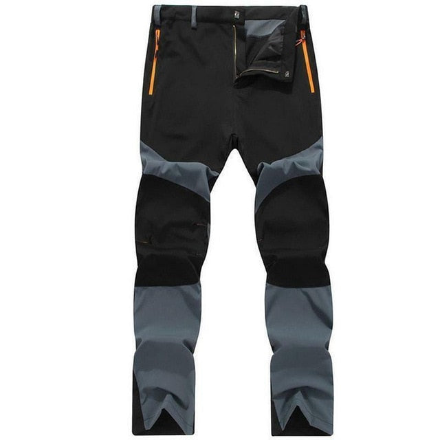 Plus Size Men Outdoor Waterproof Outdoor Pants Soft Shell Trousers Camp Fish Trekking Climb Hiking Sports Travel Training Pants