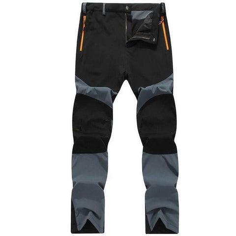 Plus Size Men Outdoor Waterproof Outdoor Pants Soft Shell Trousers Camp Fish Trekking Climb Hiking Sports Travel Training Pants