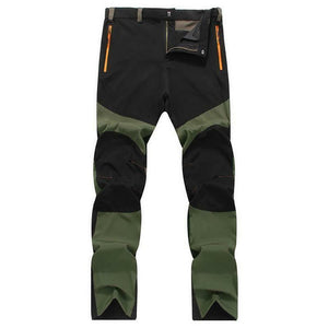 Plus Size Men Outdoor Waterproof Outdoor Pants Soft Shell Trousers Camp Fish Trekking Climb Hiking Sports Travel Training Pants