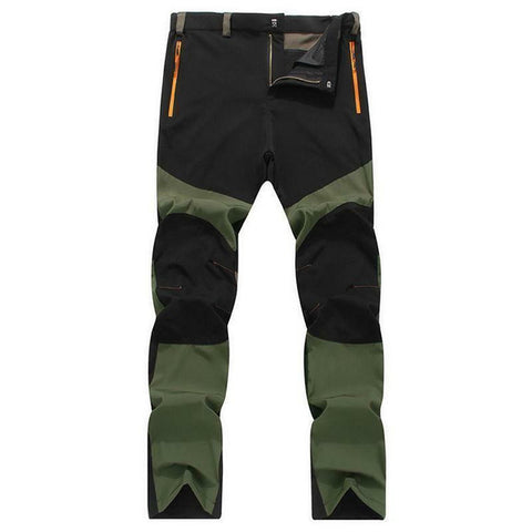 Plus Size Men Outdoor Waterproof Outdoor Pants Soft Shell Trousers Camp Fish Trekking Climb Hiking Sports Travel Training Pants