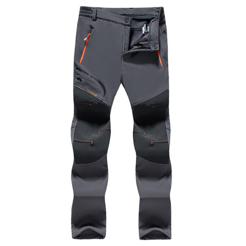 Tactical Waterproof Pants Men Breathable Stretch Softshell Fleece Lined Pants Outdoors Sports Plus Size 4XL 5XL Autumn Winter