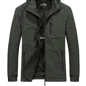 New Tactical Jackets M~6XL Spring Autumn Mens Casual military Hoodie Jacket Men Waterproof Clothes Men's Windbreaker Coat Male
