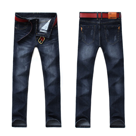 KSTUN Men Jeans Business Casual Straight Slim Fit Thin Blue Black 2019 Denim Pants Mens Trousers Cotton Cowboys Dropshipping