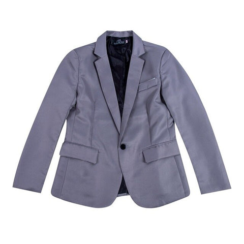 Mens Korean Slim Fit Fashion One Cotton Blazer Suit Jacket Black Blue Plus Size M to 3XL Male Blazers Mens Coat Wedding