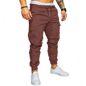 Oeak Autumn Men Pants Hip Hop Harem Joggers Pants 2019 New Male Trousers Mens Joggers Solid Multi-pocket Pants Sweatpants