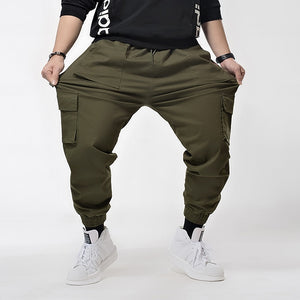 Plus  7XL 6XL Hip Hip Streetwear Men's Camouflage Joggers Pants 2019 Men Cargo Pant Trousers Elastic Waist Harem Pant Men