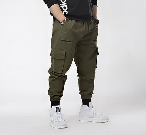 Plus  7XL 6XL Hip Hip Streetwear Men's Camouflage Joggers Pants 2019 Men Cargo Pant Trousers Elastic Waist Harem Pant Men