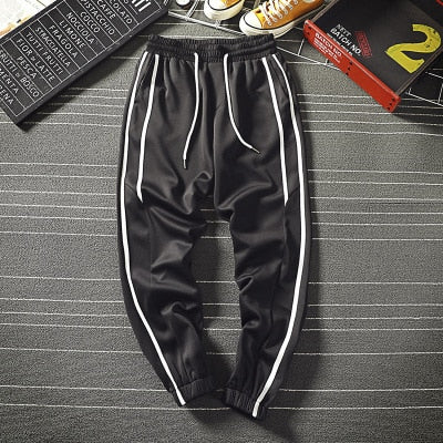 Loldeal Hip Hop Pants Men Sportwear Loose Streetwear Mens Casual Pant Boys Side Stripe Design Men's Joggers Trousers 3XL-M
