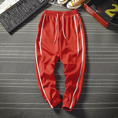 Loldeal Hip Hop Pants Men Sportwear Loose Streetwear Mens Casual Pant Boys Side Stripe Design Men's Joggers Trousers 3XL-M
