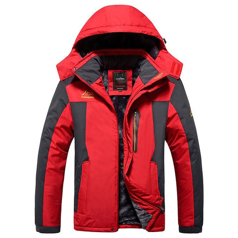 Winter Jacket Men Thick Fleece Warm Coats Thermal Windproof Hooded Jackets Mens Outwear Parkas Homme Overcoat Plus Size 8XL 9XL