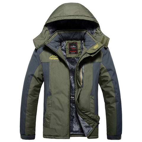 Winter Jacket Men Thick Fleece Warm Coats Thermal Windproof Hooded Jackets Mens Outwear Parkas Homme Overcoat Plus Size 8XL 9XL