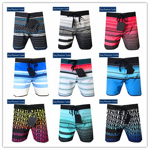 2020 New Arrivals Brand Dsq Phantom Turtle Beach Board Shorts Men Elastic Spandex Swimwear Bermuda Boardshorts 100% Quick Dry