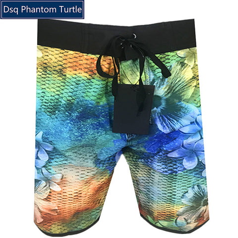 2020 New Arrivals Brand Dsq Phantom Turtle Beach Board Shorts Men Elastic Spandex Swimwear Bermuda Boardshorts 100% Quick Dry
