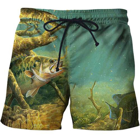 Funny Fish 3 d printing Mens Swim Shorts Bermuda Surf Wear Board Shorts 2019 Summer Swimsuit Boardshorts Trunks Short size s-6xl