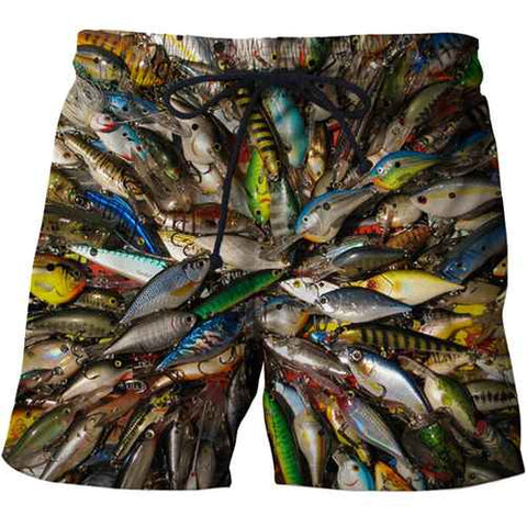 Funny Fish 3 d printing Mens Swim Shorts Bermuda Surf Wear Board Shorts 2019 Summer Swimsuit Boardshorts Trunks Short size s-6xl