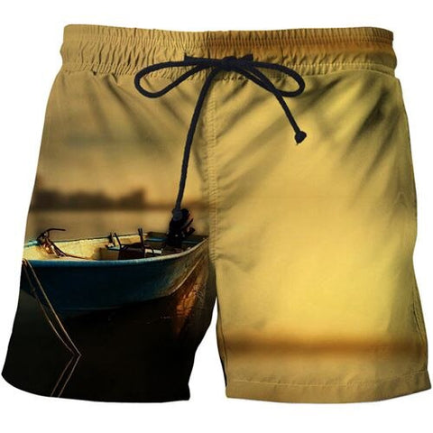 Funny Fish 3 d printing Mens Swim Shorts Bermuda Surf Wear Board Shorts 2019 Summer Swimsuit Boardshorts Trunks Short size s-6xl