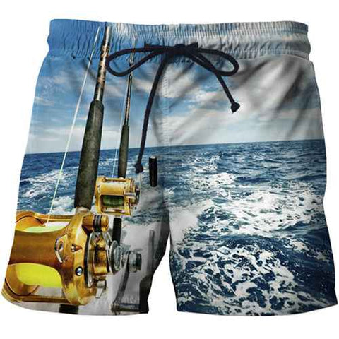 Funny Fish 3 d printing Mens Swim Shorts Bermuda Surf Wear Board Shorts 2019 Summer Swimsuit Boardshorts Trunks Short size s-6xl