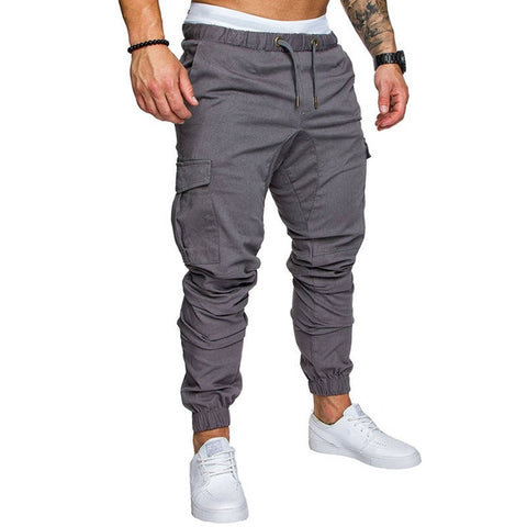 2019 Clothing Man Clothing The New Leisure Men's Beam Foot Rope Male Wide Pants Pocket Elastic Movement