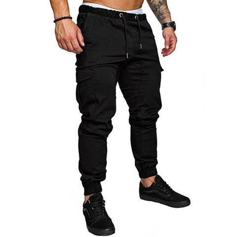 2019 Clothing Man Clothing The New Leisure Men's Beam Foot Rope Male Wide Pants Pocket Elastic Movement
