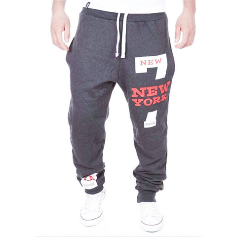 Men's hip hop Letter Print Sweatpants Sport pants 2019 New Male Casual Lace-up Loose Hip Trousers Joggers Fashion Cotton Pants