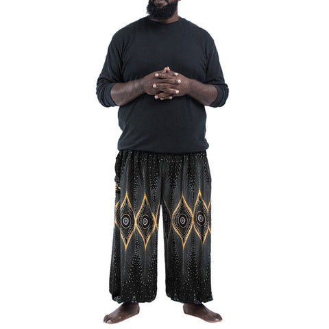 10 Colors Bohemia Loose Pants Men Fashion Lightweight Hippy Trousers Baggy Штаны для йоги Casual Elastic Waist Free Size Pants