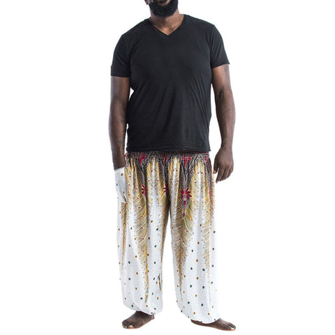 10 Colors Bohemia Loose Pants Men Fashion Lightweight Hippy Trousers Baggy Штаны для йоги Casual Elastic Waist Free Size Pants