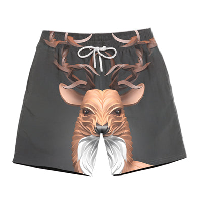 Ferocious animal print 3D beach shorts fashion men's hot cool pants running shorts casual new lace calsas masculino