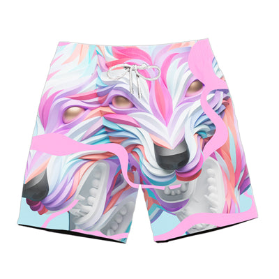 Ferocious animal print 3D beach shorts fashion men's hot cool pants running shorts casual new lace calsas masculino