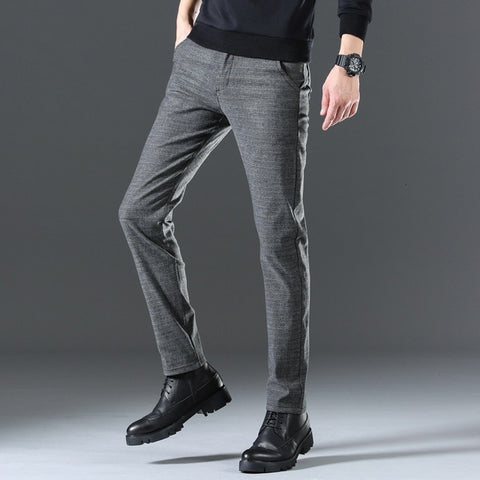 New Autumn And Winter Three-color Men's British Trousers Korean Version Of The Small Trousers Men's Straight Casual Pants 28-38