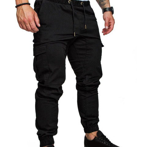 Fashion Men's Jogger Casual Slim Fit Jogging Sportwear Sweatpants Pencil Cargo Trousers Tracksuit Fabala Pants Long Pants Sports