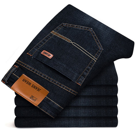 Mens Jeans Brand 2020 Business Jeans Men Stretch Slim Denim Jean Homme Man Denim Trousers Blue Black Pants Male Clothes