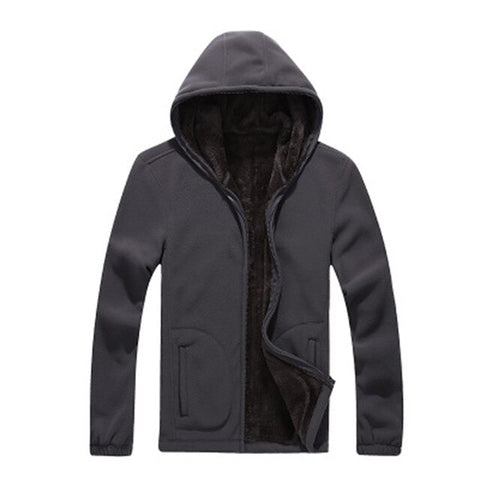 Designer XL 8XL Winter Mens Fleece Casual Jackets Men Warm Hooded Sweatshirt Thermal Coats Solid Thickened Outwear AF1563