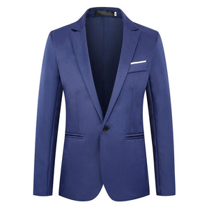 8 Colors NEGIZBER 2019 New Autumn Men's Blazer Solid Slim Fit Single Breasted Blazers Men Suits Smart Casual Male Formal Blazers