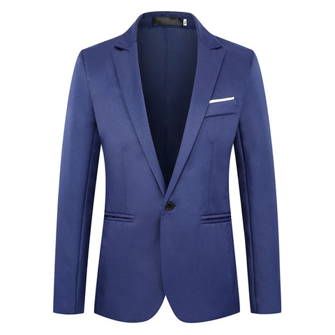 8 Colors NEGIZBER 2019 New Autumn Men's Blazer Solid Slim Fit Single Breasted Blazers Men Suits Smart Casual Male Formal Blazers