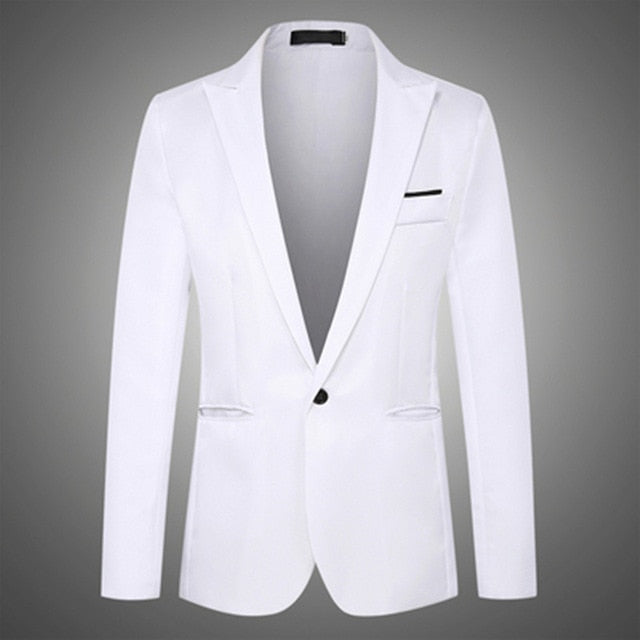 8 Colors NEGIZBER 2019 New Autumn Men's Blazer Solid Slim Fit Single Breasted Blazers Men Suits Smart Casual Male Formal Blazers