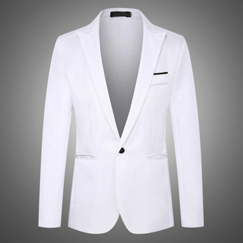 8 Colors NEGIZBER 2019 New Autumn Men's Blazer Solid Slim Fit Single Breasted Blazers Men Suits Smart Casual Male Formal Blazers