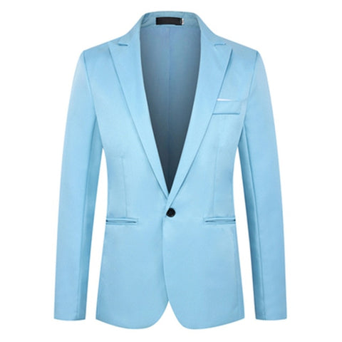 8 Colors NEGIZBER 2019 New Autumn Men's Blazer Solid Slim Fit Single Breasted Blazers Men Suits Smart Casual Male Formal Blazers