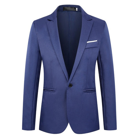 8 Colors NEGIZBER 2019 New Autumn Men's Blazer Solid Slim Fit Single Breasted Blazers Men Suits Smart Casual Male Formal Blazers