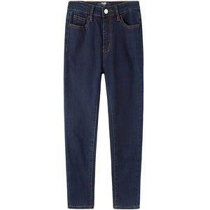 Jeans Suit-dress 2019 Autumn High Waist Easy Thin Directly Cuffless Trousers You Close Joker Pencil Pants