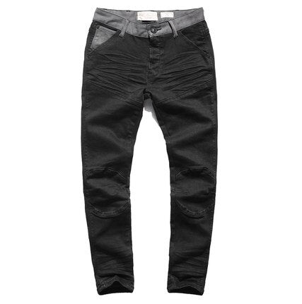 Fashion Skinny Men Jeans Casual Solid Knee Holes Washed Dark Trousers 2019 Comfortable Summer Male Zipper Pencil Pants K755